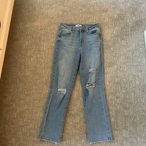 Just Black Blue Straight Leg Jeans Classic Denim